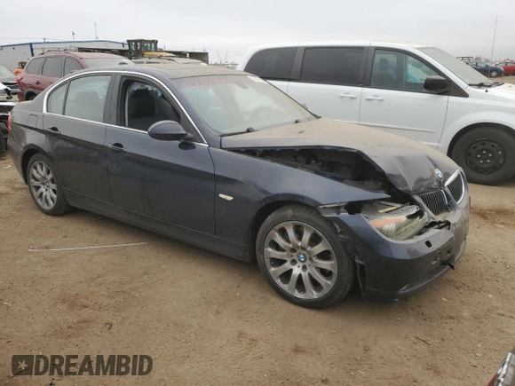 2006 BMW 3 Series 330xi with VIN WBAVD33556KL52746, listed as a Copart auction lot 83674684 with 0 mi miles and Salvage Title. Bid and sale history available at carsss.com. Image 4.