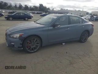 2023 Infiniti Q50 Red Sport 400 z VIN JN1FV7DR8PM590497, wystawiony jako Copart lot #46624135 z przebiegiem 33 759 mil mil oraz Szkoda całkowita • Salvage title. Historia ofert i sprzedaży dostępna na DreamBid. Obrazek 1.