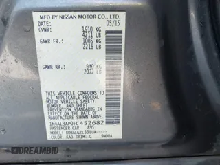 2015 Nissan Altima 2.5 S with VIN 1N4AL3AP0FC452682, listed as a IAAI auction lot 41872360 with 187,247 mi miles. Bid and sale history available at carsss.com. Image 9.