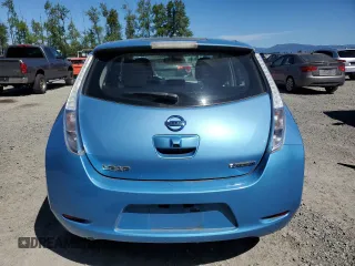 2011 Nissan LEAF SL-e with VIN JN1AZ0CPXBT009490, listed as a Copart auction lot 55846965 with 52,319 mi miles and Salvage Title. Bid and sale history available at DreamBid. Image 6.