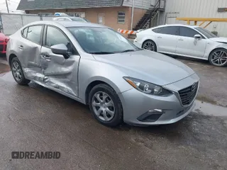 2014 Mazda Mazda3 i Sport with VIN JM1BM1U77E1165829, listed as a IAAI auction lot 41838445 with 107,513 mi miles. Bid and sale history available at carsss.com. Image 1.