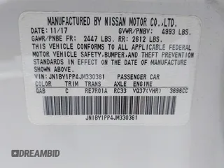 2018 Infiniti Q70 Luxe with VIN JN1BY1PP4JM330361, listed as a IAAI auction lot 42469866 with 69,986 mi miles and . Bid and sale history available at DreamBid. Image 9.