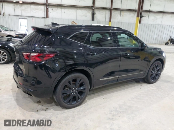 2021 Chevrolet Blazer RS with VIN 3GNKBERS4MS530627, listed as a Copart auction lot 56600235 with 100,684 mi miles and Salvage title. Bid and sale history available at DreamBid. Image 3.