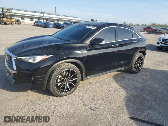 2023 Infiniti QX55 Luxe с VIN 3PCAJ5JR3PF106854, выставлен на аукционе Copart как лот 52217985 с пробегом 24 380 миль миль и Списание • Salvage title. История ставок и продаж доступна на DreamBid. Изображение 1.