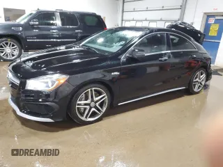 2015 Mercedes-Benz CLA 45 AMG with VIN WDDSJ5CB5FN180755, listed as a Copart auction lot 57295955 with 160,170 mi miles and Salvage title. Bid and sale history available at DreamBid. Image 1.