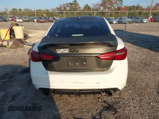 2018 Infiniti Q50 Sport with VIN JN1EV7APXJM362748, listed as a IAAI auction lot 41443052 with 77,897 mi miles and . Bid and sale history available at carsss.com. Image 16.
