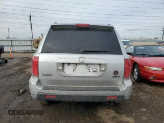 2006 Honda Pilot EX-L with VIN 2HKYF18706H556555, listed as a Copart auction lot 42933585 with 132,080 mi miles and Salvage Title. Bid and sale history available at DreamBid. Image 6.