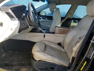 2016 Hyundai Genesis 3.8L with VIN KMHGN4JE8GU107099, listed as a Copart auction lot 73823554 with 0 mi miles and Salvage Title. Bid and sale history available at carsss.com. Image 7.