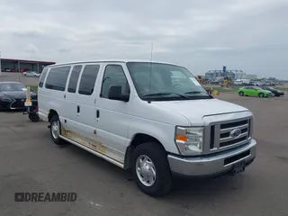 2010 Ford Econoline Passenger XL with VIN 1FBSS3BL1ADA74036, listed as a IAAI auction lot 42177046 with 205,186 mi miles. Bid and sale history available at carsss.com. Image 1.