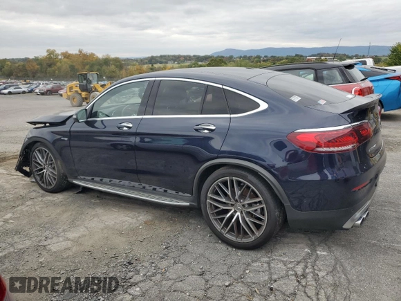 2021 Mercedes-Benz GLC with VIN W1N0J6EB0MF897343, listed as a Copart auction lot 41417195 with 41,707 mi miles and Salvage Title. Bid and sale history available at carsss.com. Image 3.