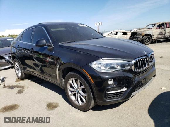 2015 BMW X6 xDrive50i with VIN 5UXKU6C53F0F94035, listed as a Copart auction lot 49604204 with 122,910 mi miles and Salvage Title. Bid and sale history available at carsss.com. Image 4.