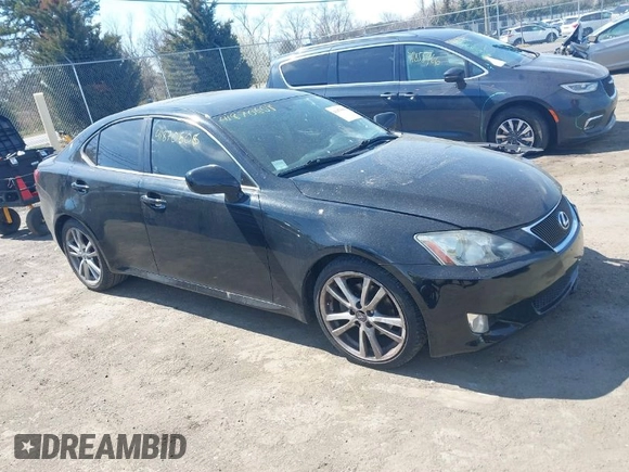 2007 Lexus IS 250 with VIN JTHBK262475047499, listed as a IAAI auction lot 41870608 with 66,114 mi miles. Bid and sale history available at carsss.com. Image 1.
