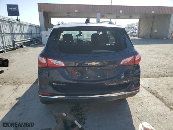 2020 Chevrolet Equinox Premier with VIN 2GNAXNEV0L6237947, listed as a Copart auction lot 49595475 with 80,426 mi miles and Salvage Title. Bid and sale history available at carsss.com. Image 6.