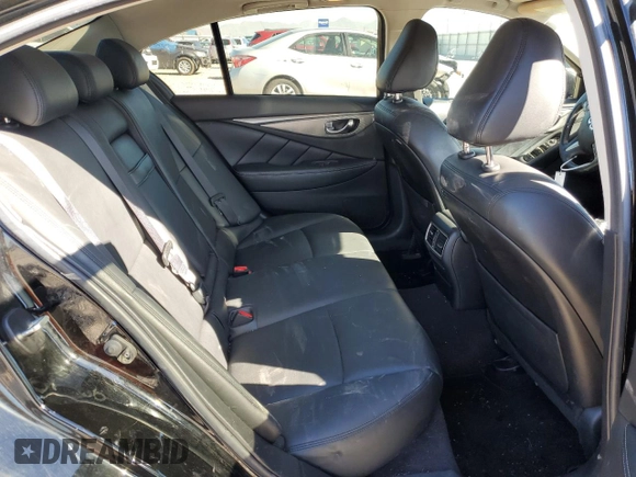 2017 Infiniti Q50 2.0t Premium with VIN JN1CV7AR0HM682499, listed as a Copart auction lot 72055093 with 95,130 mi miles and Salvage Title. Bid and sale history available at carsss.com. Image 10.