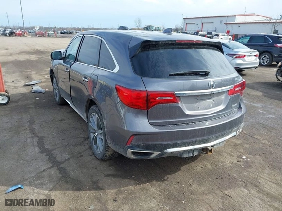 2017 Acura MDX w/Technology Pkg with VIN 5FRYD4H55HB010999, listed as a IAAI auction lot 41685189 with 156,601 mi miles. Bid and sale history available at carsss.com. Image 3.