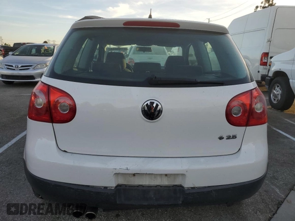 2009 Volkswagen Rabbit S with VIN WVWAA71K69W130708, listed as a Copart auction lot 81105854 with 195,390 mi miles and Salvage title. Bid and sale history available at DreamBid. Image 6.