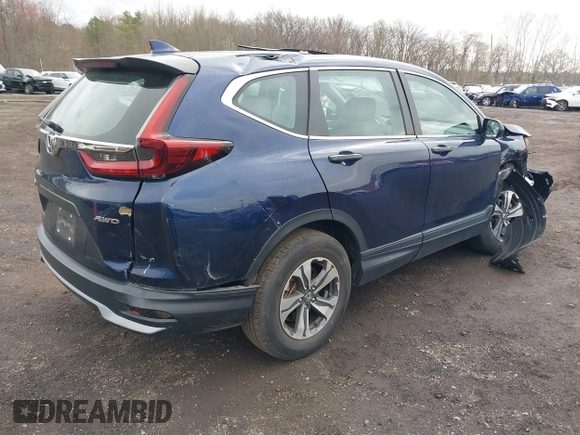 2020 Honda CR-V LX with VIN 2HKRW2H26LH639675, listed as a IAAI auction lot 41936934 with 27,454 mi miles and . Bid and sale history available at carsss.com. Image 4.