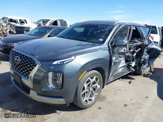 2022 Hyundai Palisade Calligraphy with VIN KM8R7DHE0NU361203, listed as a IAAI auction lot 41511146 with 55,477 mi miles. Bid and sale history available at carsss.com. Image 17.