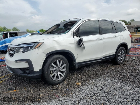 2021 Honda Pilot EX-L with VIN 5FNYF5H53MB024153, listed as a Copart auction lot 54103785 with 80,070 mi miles and Non repairable. Bid and sale history available at DreamBid. Image 1.