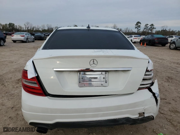 2012 Mercedes-Benz C-Class C 250 Sport with VIN WDDGF4HBXCR237742, listed as a Copart auction lot 88679085 with 124,708 mi miles and Salvage Title. Bid and sale history available at carsss.com. Image 6.