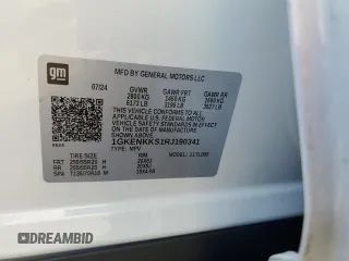 2024 GMC Acadia FWD Elevation z VIN 1GKENKKS1RJ190341, wystawiony jako Copart lot #75363154 z przebiegiem 4401 mil mil oraz Czysty tytuł • Clean title. Historia ofert i sprzedaży dostępna na DreamBid. Obrazek 14.