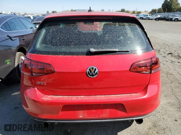 2016 Volkswagen Golf GTI S w/Performance Pkg with VIN 3VW447AU7GM021271, listed as a Copart auction lot 70221943 with 67,581 mi miles. Bid and sale history available at carsss.com. Image 6.