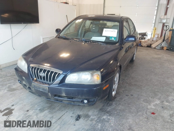 2006 Hyundai Elantra GLS with VIN KMHDN46DX6U235040, listed as a IAAI auction lot 42577175 with 111,754 mi miles and . Bid and sale history available at DreamBid. Image 2.