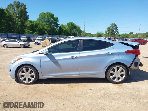 2012 Hyundai Elantra Limited with VIN KMHDH4AEXCU278876, listed as a IAAI auction lot 42007103 with 158,441 mi miles. Bid and sale history available at carsss.com. Image 14.