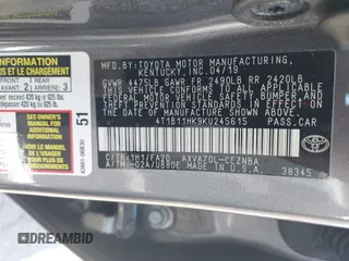 2019 Toyota Camry LE z VIN 4T1B11HK9KU245615, wystawiony jako IAAI lot #42066968 z przebiegiem 130 042 mil mil oraz . Historia ofert i sprzedaży dostępna na DreamBid. Obrazek 9.