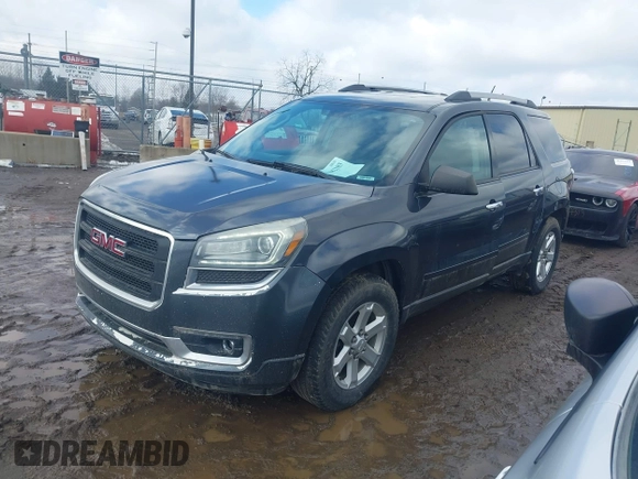 2013 GMC Acadia SLE with VIN 1GKKRNED9DJ261414, listed as a IAAI auction lot 41682183 with 170,575 mi miles. Bid and sale history available at carsss.com. Image 2.