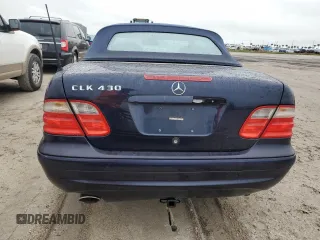 2001 Mercedes-Benz CLK 320/430 with VIN WDBLK70G81T062614, listed as a Copart auction lot 74614314 with Not Provided miles and Salvage Title. Bid and sale history available at carsss.com. Image 6.