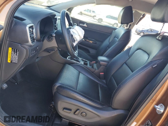 2019 Kia Sportage EX with VIN KNDPNCAC6K7576793, listed as a Copart auction lot 87882005 with 44,707 mi miles and Salvage Title. Bid and sale history available at carsss.com. Image 7.