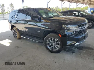 2023 Chevrolet Tahoe LS z VIN 1GNSCMKD5PR356819, wystawiony jako Copart lot #52676795 z przebiegiem 5 624 mil mil oraz Szkoda całkowita • Salvage title. Historia ofert i sprzedaży dostępna na DreamBid. Obrazek 4.