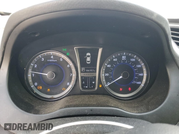 2014 Hyundai Azera с VIN KMHFG4JG0EA352016, выставлен на аукционе Copart как лот 51609895 с пробегом 186 157 миль миль и Чистый • Clean title. История ставок и продаж доступна на DreamBid. Изображение 9.