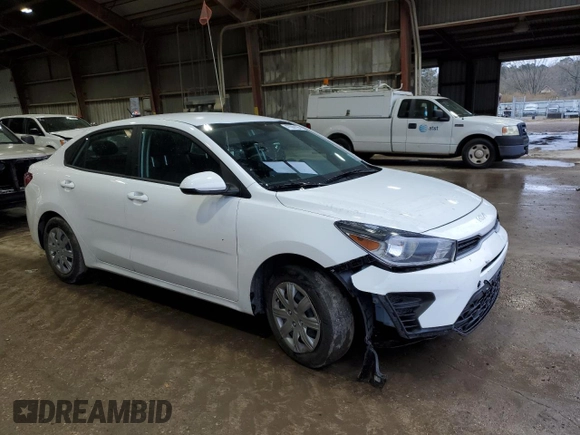 2023 Kia Rio LX with VIN 3KPA24ADXPE615843, listed as a Copart auction lot 47660125 with 27,841 mi miles and Salvage Title. Bid and sale history available at DreamBid. Image 4.