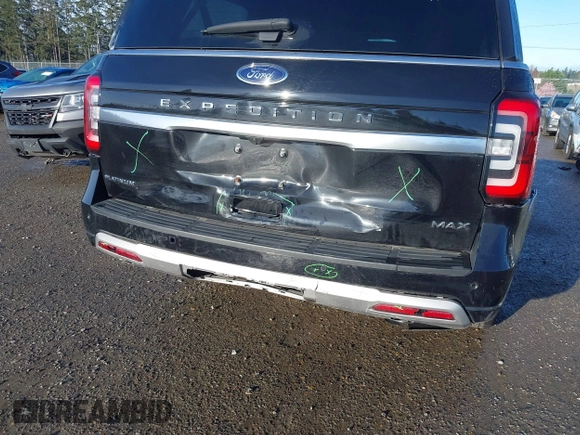 2023 Ford Expedition Max Platinum with VIN 1FMJK1M82PEA46362, listed as a IAAI auction lot 41862368 with 20,446 mi miles and . Bid and sale history available at DreamBid. Image 19.