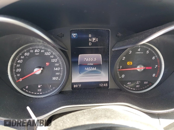 2015 Mercedes-Benz C 300 Luxury with VIN 55SWF4KB6FU001998, listed as a Copart auction lot 54602755 with 140,264 mi miles and Salvage Title. Bid and sale history available at carsss.com. Image 9.