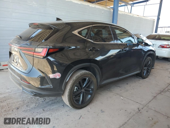 2024 Lexus NX 450h+ Luxury with VIN JTJHKCFZXR2034322, listed as a Copart auction lot 61458745 with 32,029 mi miles and Salvage title. Bid and sale history available at DreamBid. Image 3.
