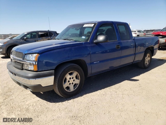 2003 Chevrolet Silverado 1500 Work Truck with VIN 1GCEC19X63Z318143, listed as a Copart auction lot 47134495 with 98,653 mi miles and Salvage Title. Bid and sale history available at carsss.com. Image 1.
