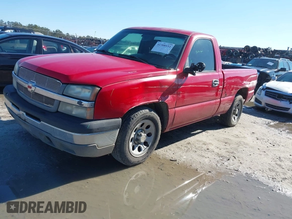 2004 Chevrolet Silverado 1500 Work Truck with VIN 1GCEC14X34Z152656, listed as a IAAI auction lot 41308111 with 1 mi miles. Bid and sale history available at carsss.com. Image 17.
