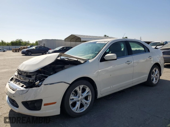 2012 Ford Fusion SE with VIN 3FAHP0HA5CR365828, listed as a Copart auction lot 61581295 with 142,207 mi miles and Salvage title. Bid and sale history available at DreamBid. Image 1.