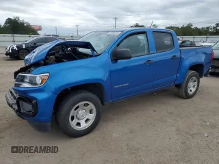 2022 Chevrolet Colorado 2WD Work Truck with VIN 1GCGSBEA4N1313673, listed as a Copart auction lot 43005335 with 27,576 mi miles and Salvage Title. Bid and sale history available at carsss.com. Image 1.