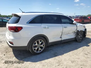 2019 Kia Sorento EX Sport with VIN 5XYPH4A57KG609835, listed as a Copart auction lot 52255335 with 101,927 mi miles and Non repairable. Bid and sale history available at DreamBid. Image 3.