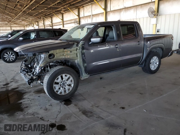 2022 Nissan Frontier SV with VIN 1N6ED1EJ4NN618009, listed as a Copart auction lot 61503845 with 61,743 mi miles and Salvage title. Bid and sale history available at DreamBid. Image 1.