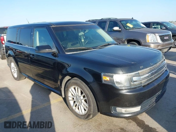 2013 Ford Flex SEL with VIN 2FMHK6C89DBD33136, listed as a IAAI auction lot 42019929 with 190,574 mi miles. Bid and sale history available at carsss.com. Image 1.