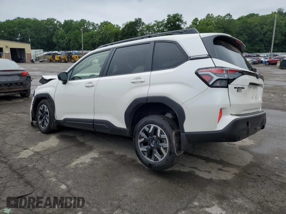 2025 Subaru Forester Premium z VIN JF2SLDDC1SH431173, wystawiony jako Copart lot #62008085 z przebiegiem 574 mil mil oraz Szkoda całkowita • Salvage title. Historia ofert i sprzedaży dostępna na DreamBid. Obrazek 2.