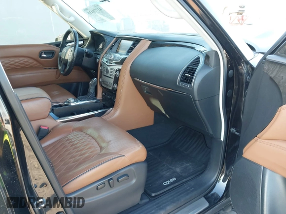 2018 Infiniti QX80 with VIN JN8AZ2NE0J9195724, listed as a IAAI auction lot 41778410 with 137,315 mi miles and . Bid and sale history available at DreamBid. Image 5.