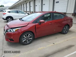 2021 Nissan Versa SV with VIN 3N1CN8EV6ML840054, listed as a Copart auction lot 56595425 with 75,304 mi miles and Salvage title. Bid and sale history available at DreamBid. Image 1.