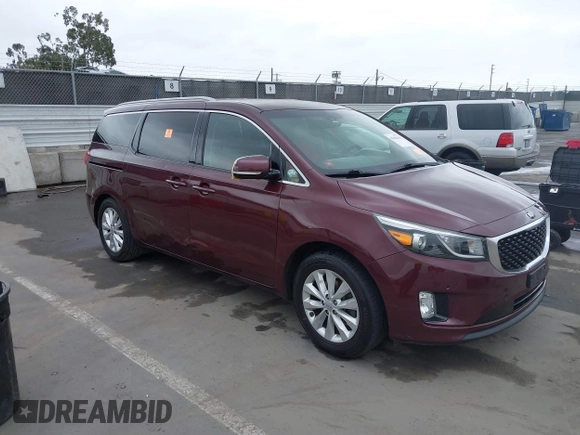 2018 Kia Sedona EX with VIN KNDMC5C10J6365710, listed as a IAAI auction lot 42206510 with Not Provided miles and . Bid and sale history available at carsss.com. Image 1.