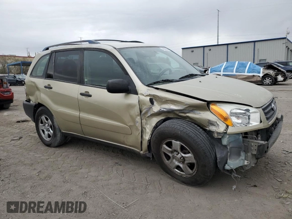 2003 Toyota RAV4 with VIN JTEGH20V030092631, listed as a Copart auction lot 48082395 with 189,802 mi miles and Salvage Title. Bid and sale history available at DreamBid. Image 4.